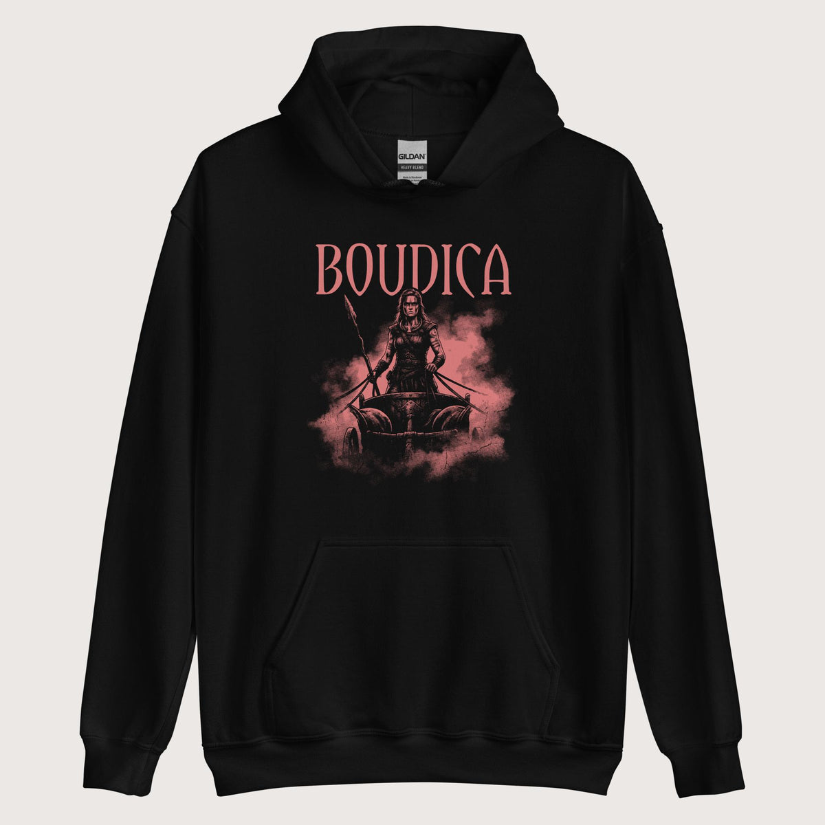 Black Boudica Warrior Queen Hoodie - history buff gift by HistoHead