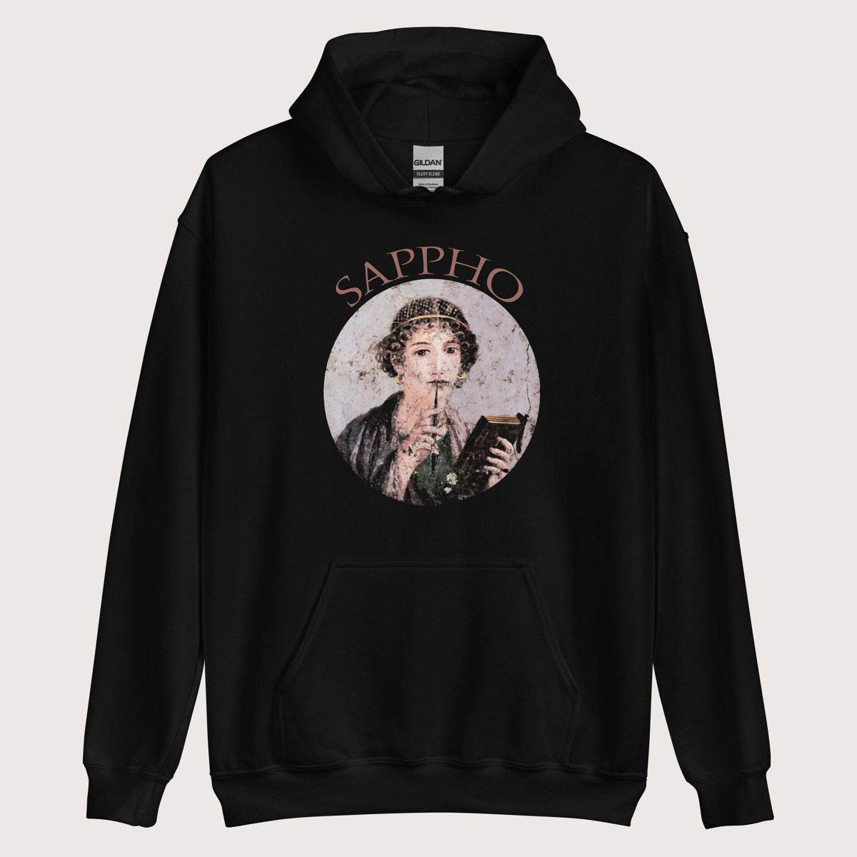 Black Sappho Hoodie - history buff gift by HistoHead