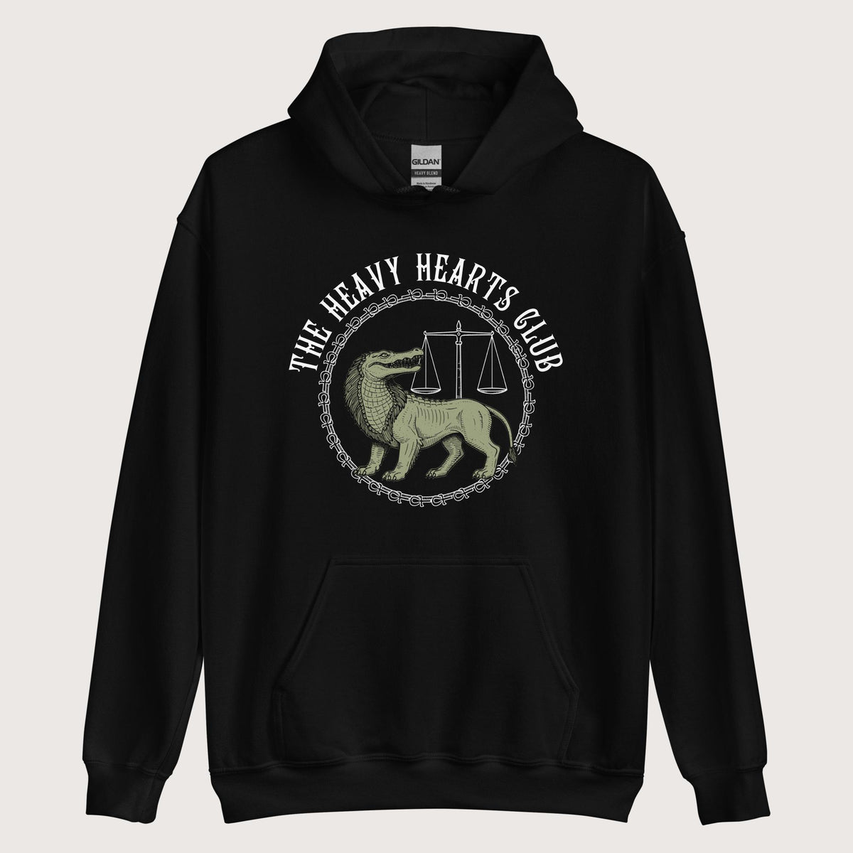 Black The Heavy Hearts Club Hoodie - history buff gift by HistoHead