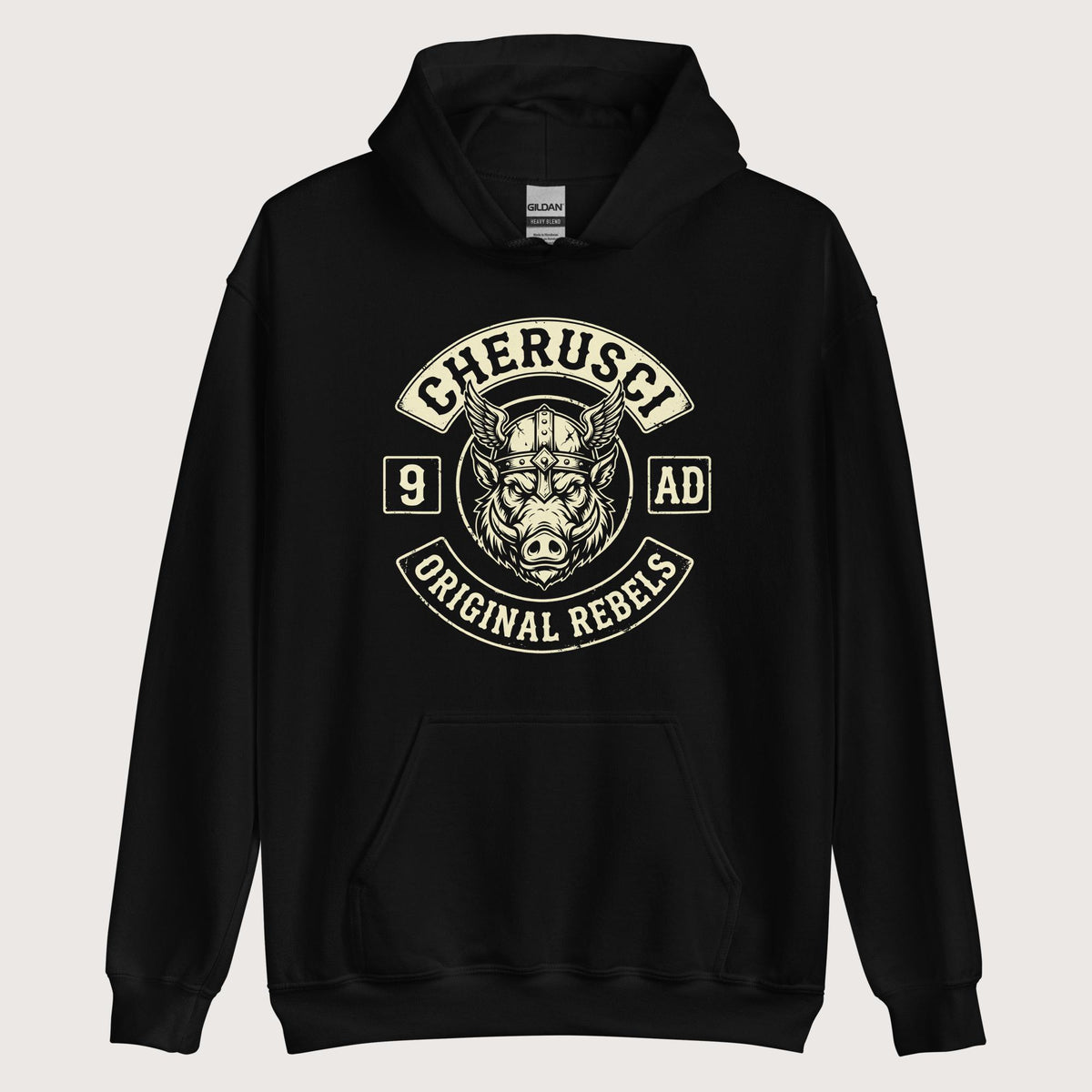 Black Cherusci Original Rebels Hoodie - history buff gift by HistoHead