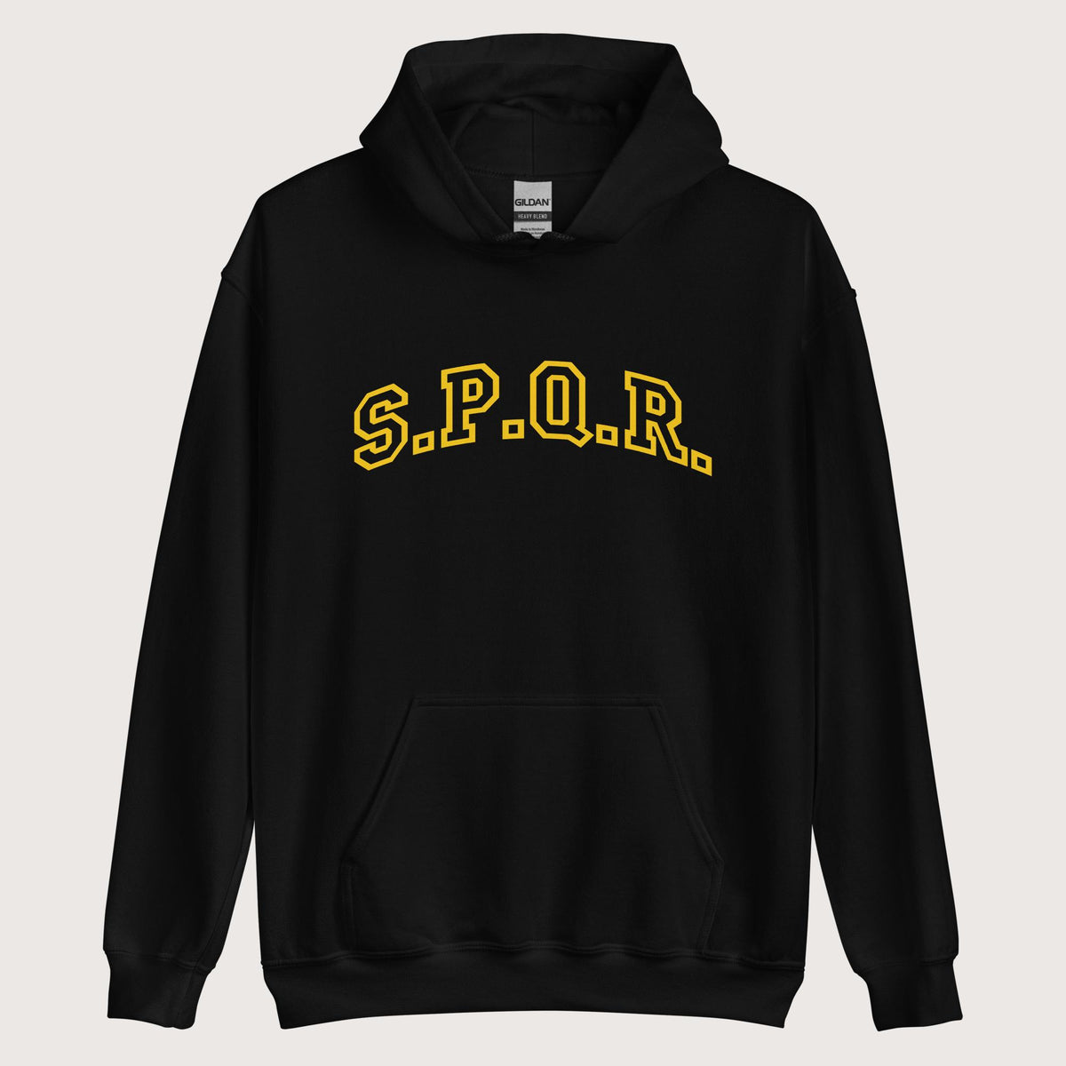 Black SPQR Hoodie - history buff gift by HistoHead