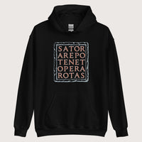 Black Sator Rotas Hoodie - history buff gift by HistoHead