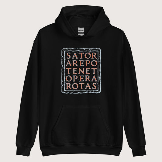 Black Sator Rotas Hoodie - history buff gift by HistoHead