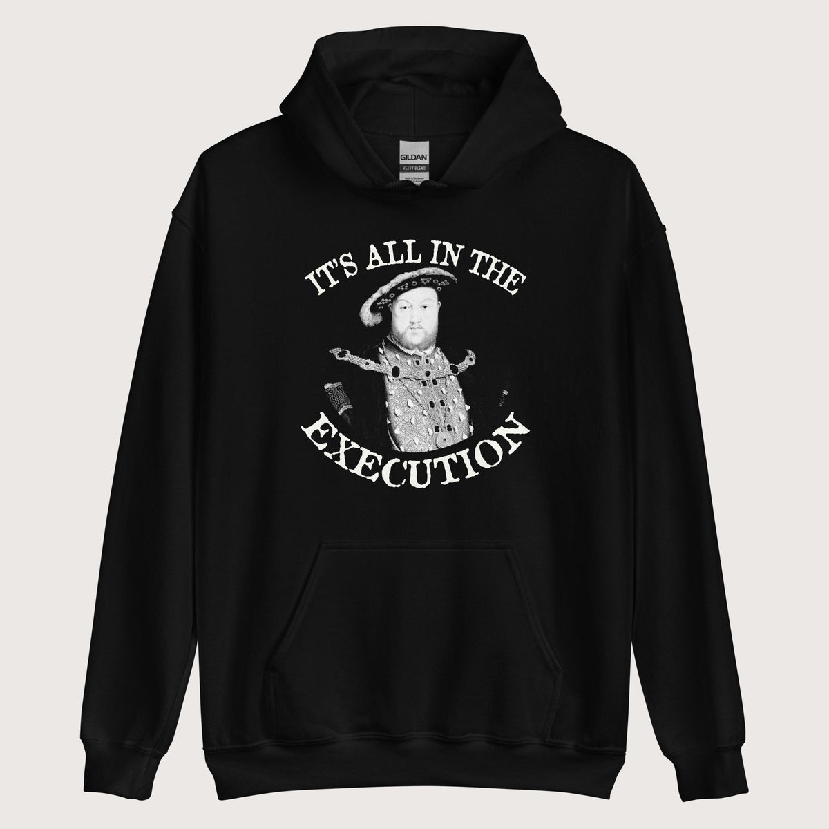 Black Henry VIII Execution Hoodie - history buff gift by HistoHead