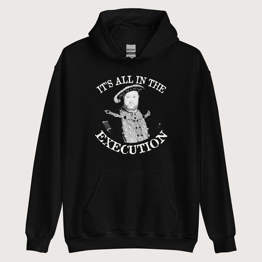 Black Henry VIII Execution Hoodie - history buff gift by HistoHead