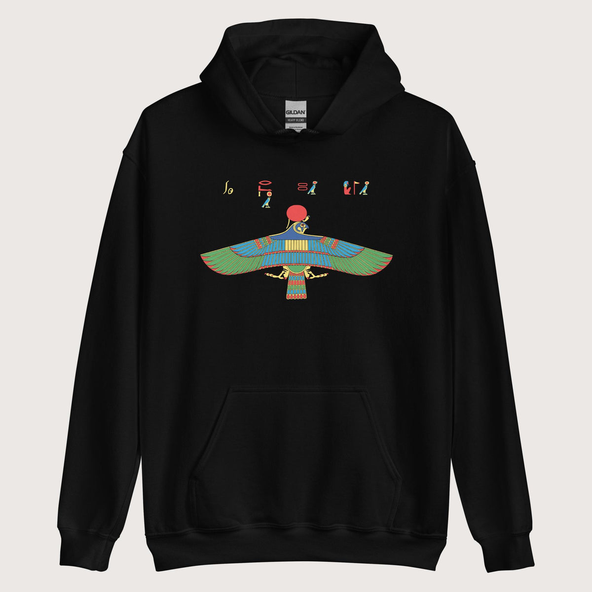 Black Hawk Emblem of Ra Hoodie - history buff gift by HistoHead