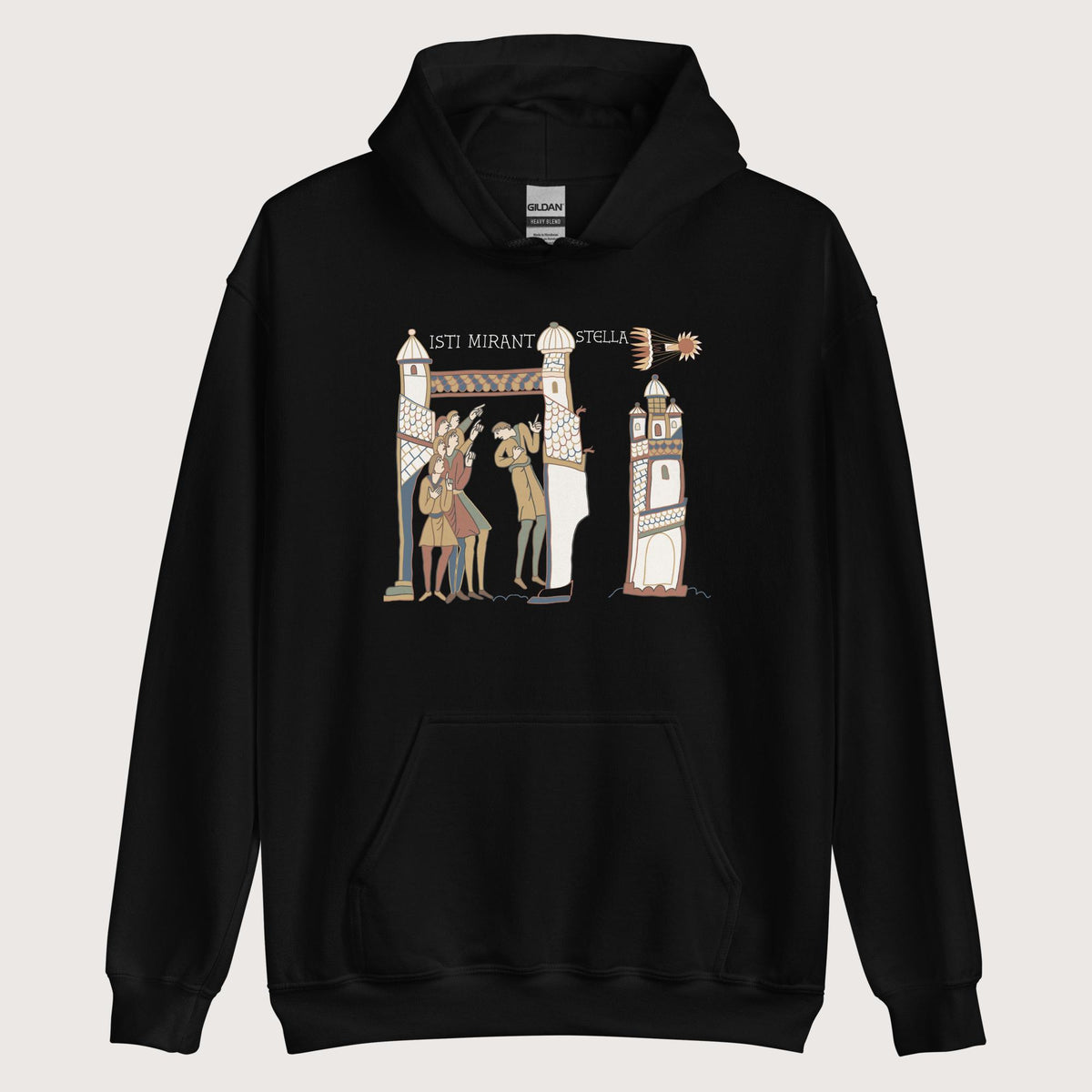 Black Isti Mirant Stella Hoodie - history buff gift by HistoHead