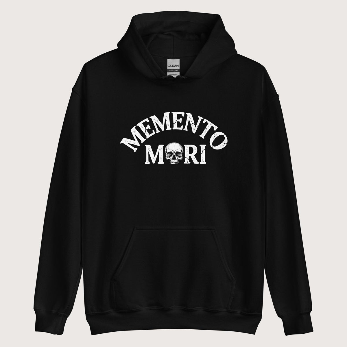 Black Memento Mori Hoodie - history buff gift by HistoHead