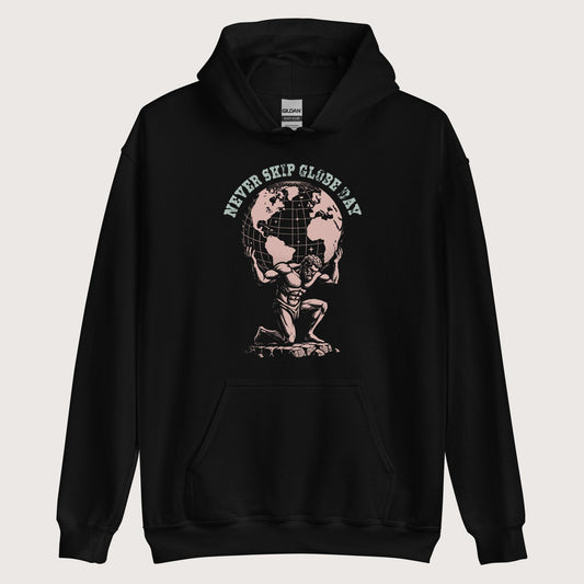 Black Atlas Never Skip Globe Day Hoodie - history buff gift by HistoHead