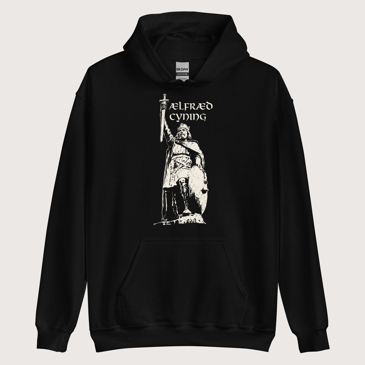 Black Alfred the Great Hoodie - history buff gift by HistoHead