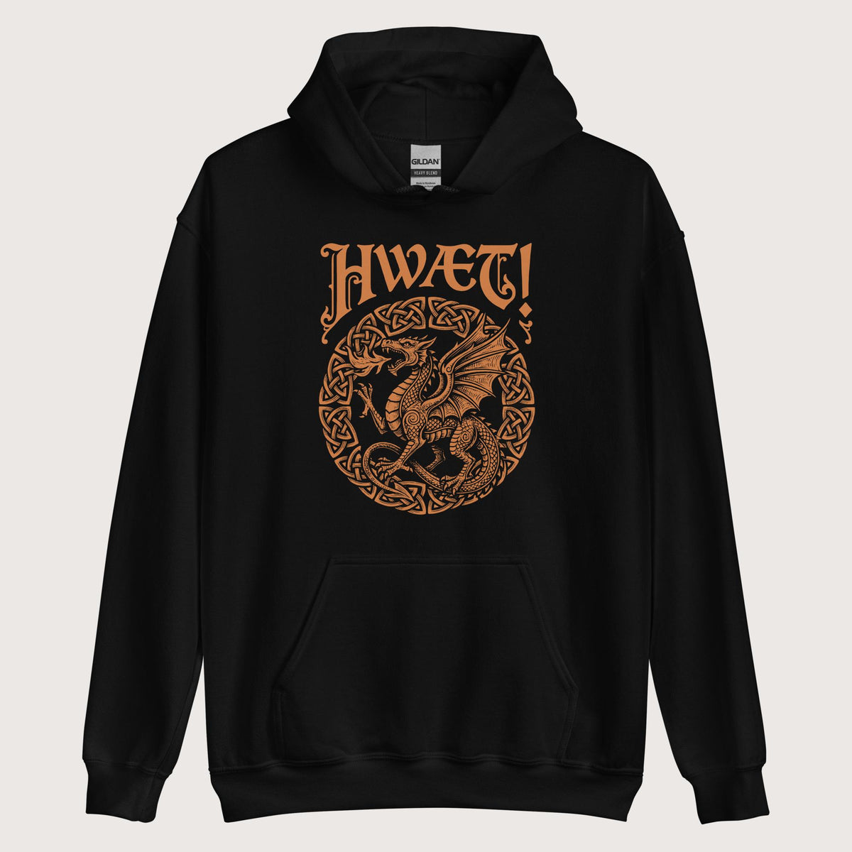 Black Hwaet Dragon Hoodie - history buff gift by HistoHead