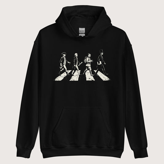 Black Rushmore Road Hoodie - history buff gift by HistoHead