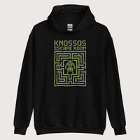 Black Knossos Escape Room Hoodie - history buff gift by HistoHead