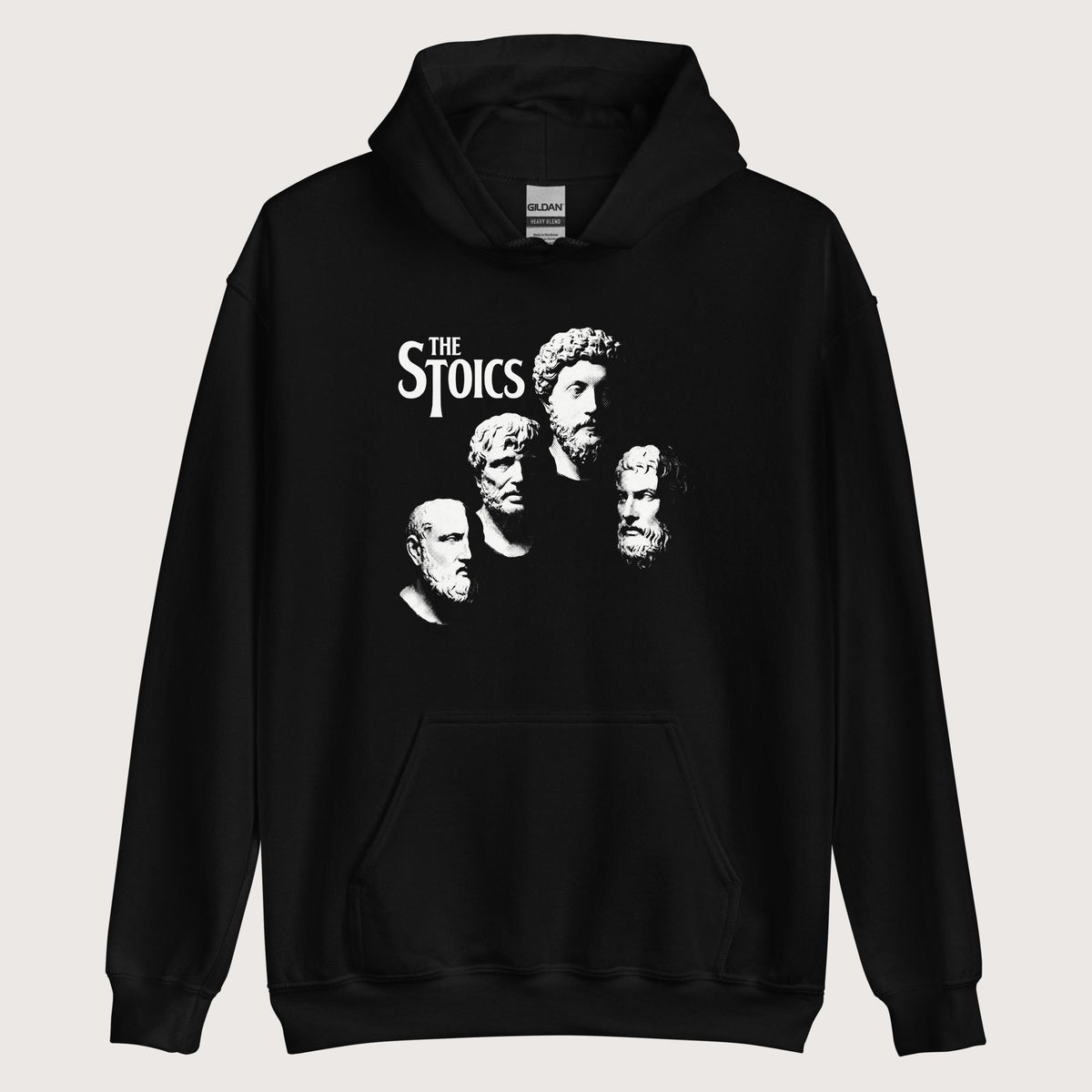 Black The Stoics Hoodie - history buff gift by HistoHead