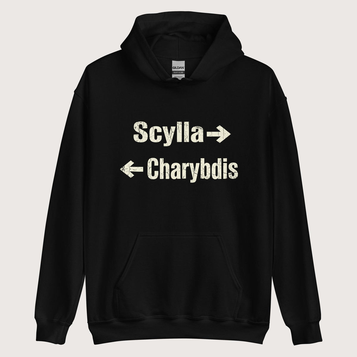 Black Between Scylla and Charybdis Hoodie - history buff gift by HistoHead