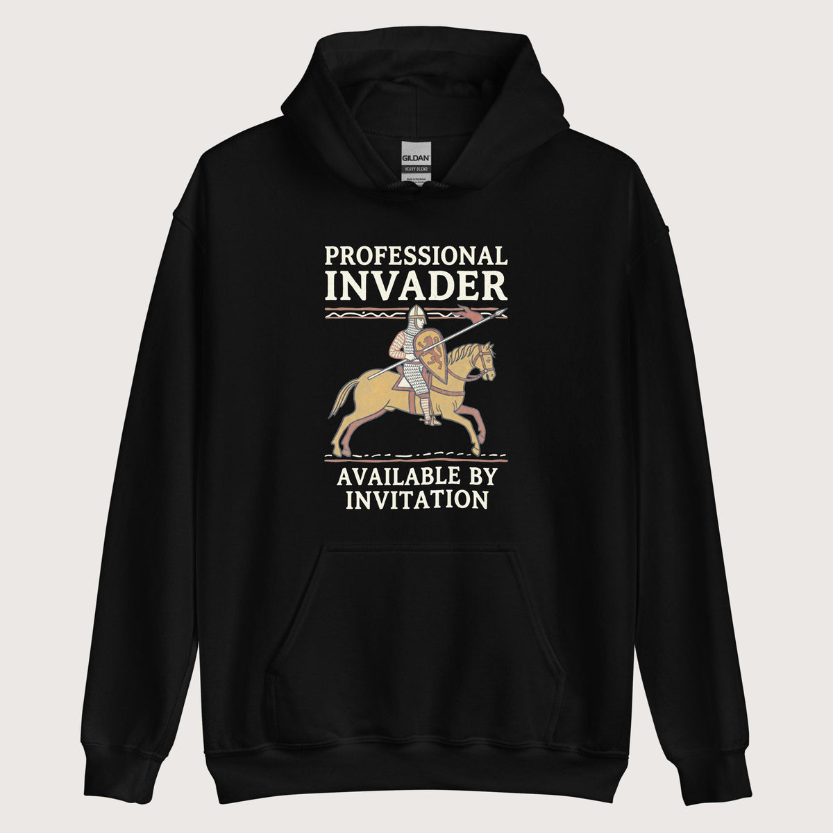 Black Professional Invader Hoodie - history buff gift by HistoHead
