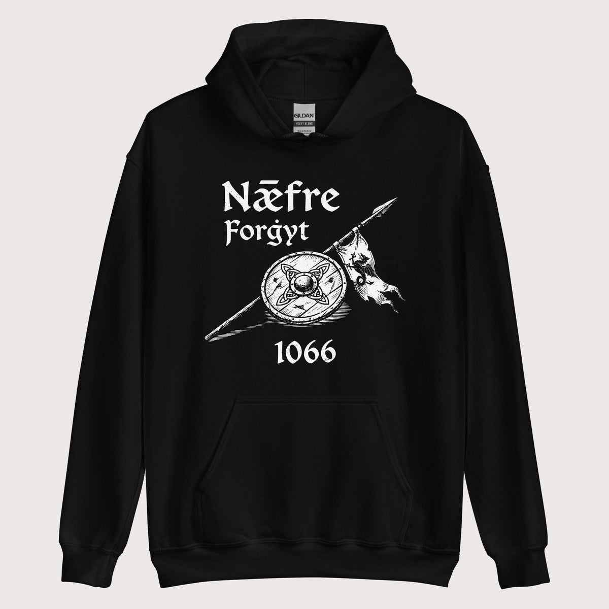 Black Never Forget 1066 Hoodie - history buff gift by HistoHead