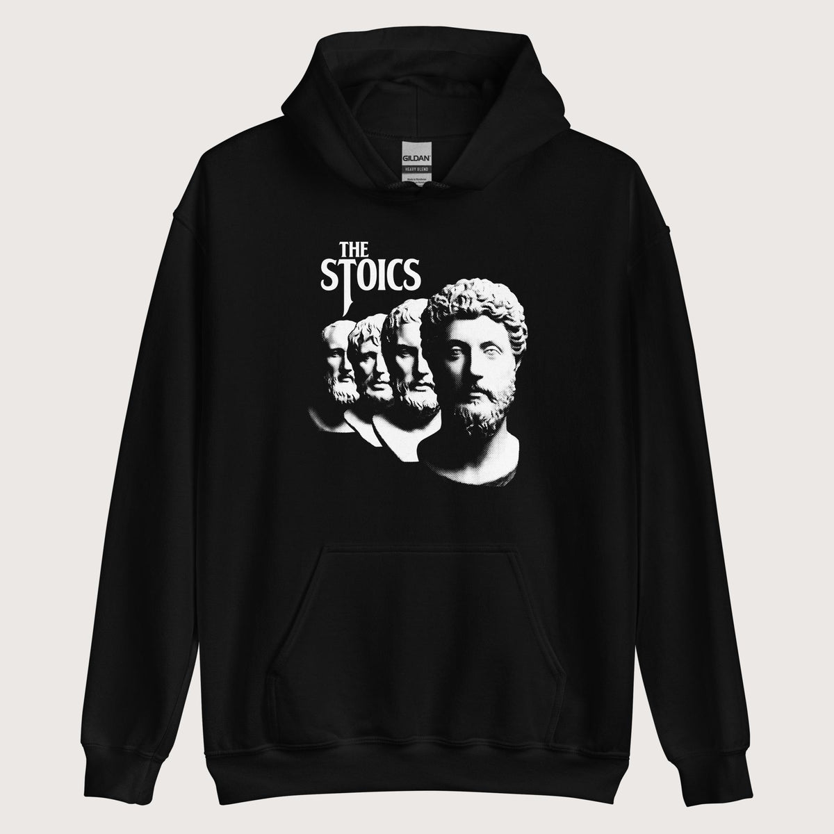 Black The Stoics Band Hoodie - history buff gift by HistoHead