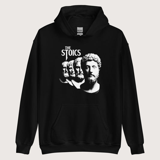 Black The Stoics Band Hoodie - history buff gift by HistoHead