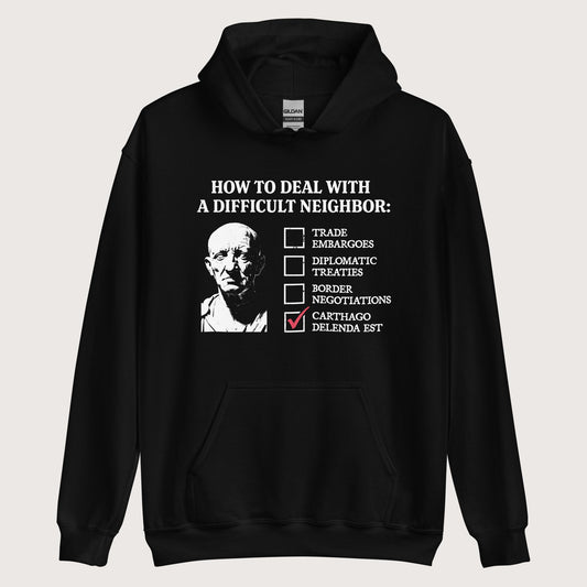 Black Cato's Foreign Policy Hoodie - history buff gift by HistoHead