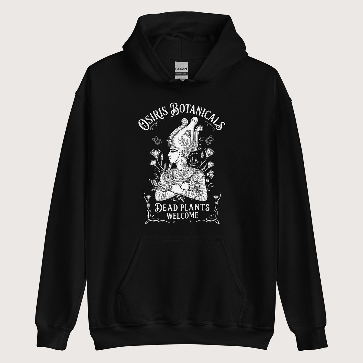 Black Osiris Botanicals Hoodie - history buff gift by HistoHead