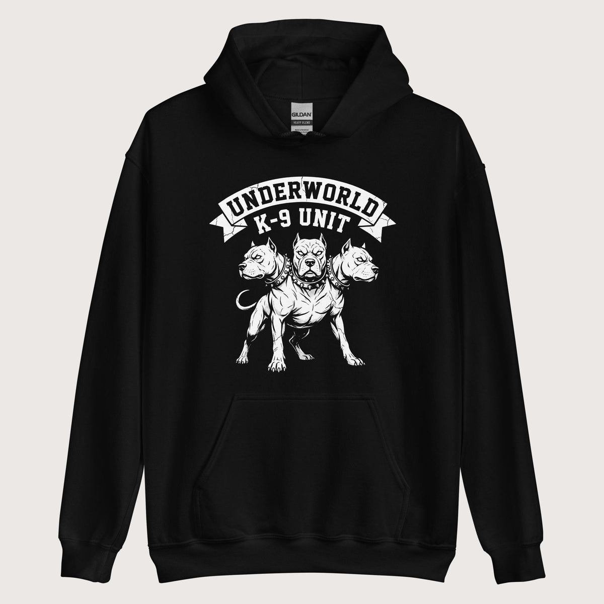 Black Cerberus Underworld K-9 Unit Hoodie - history buff gift by HistoHead