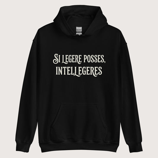 Black If You Could Read It You Would Understand in Latin Hoodie - history buff gift by HistoHead