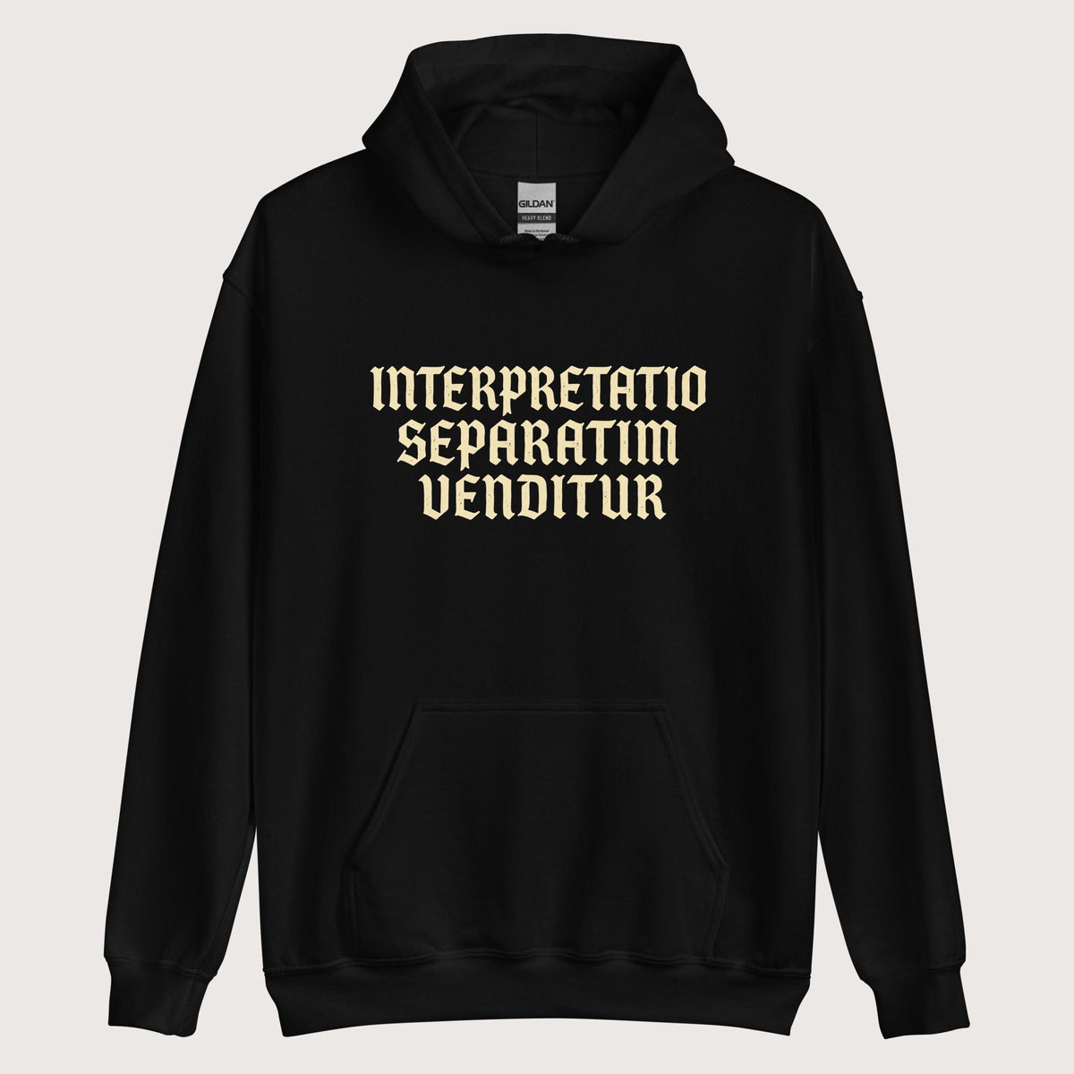 Black Translation Sold Separately in Latin Hoodie - history buff gift by HistoHead