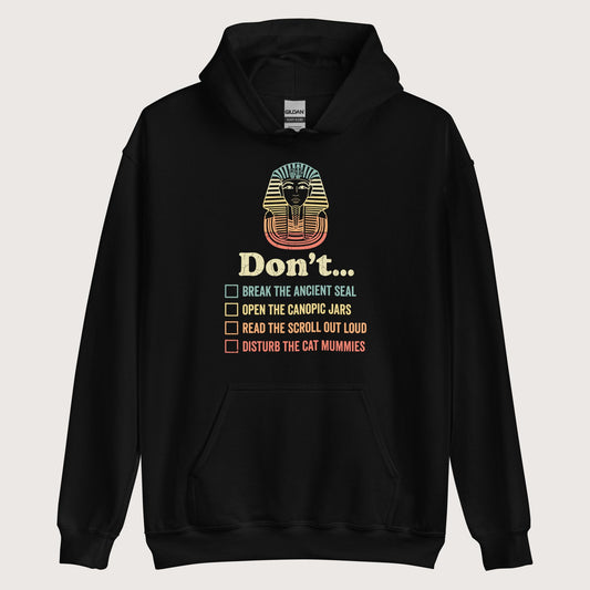 Black King Tutankhamun Advice Hoodie - history buff gift by HistoHead