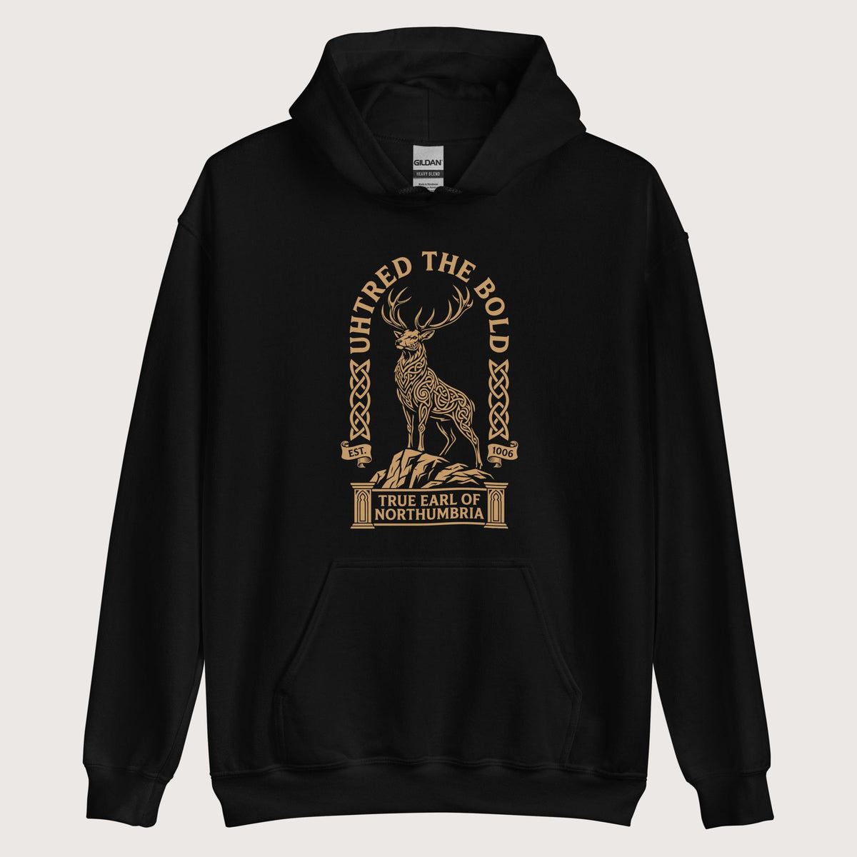 Black Uhtred the Bold Hoodie - history buff gift by HistoHead