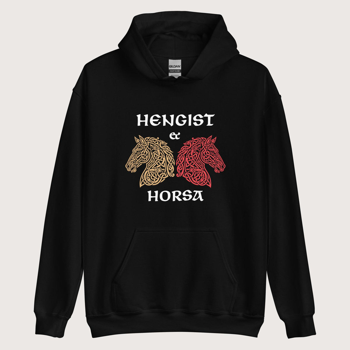 Black Hengist and Horsa Hoodie - history buff gift by HistoHead