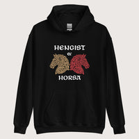 Black Hengist and Horsa Hoodie - history buff gift by HistoHead