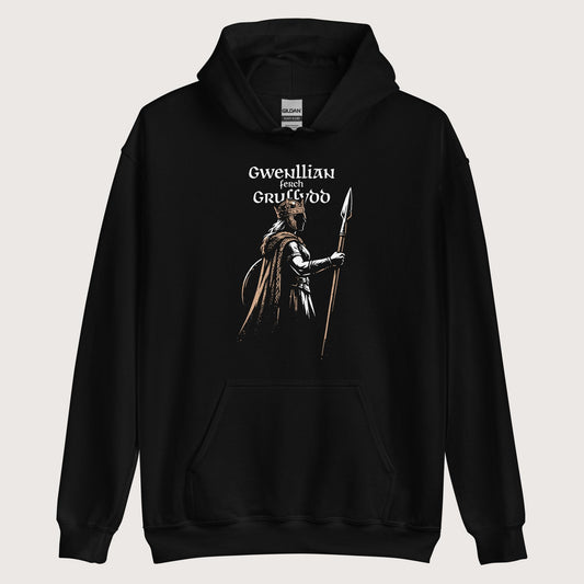 Black Gwenllian ferch Gruffydd Hoodie - history buff gift by HistoHead