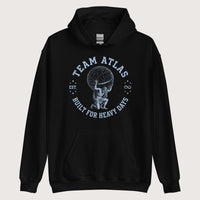 Black Team Atlas Built For Heavy Days Hoodie - history buff gift by HistoHead