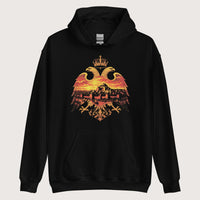 Black Constantinople Eagle Hoodie - history buff gift by HistoHead