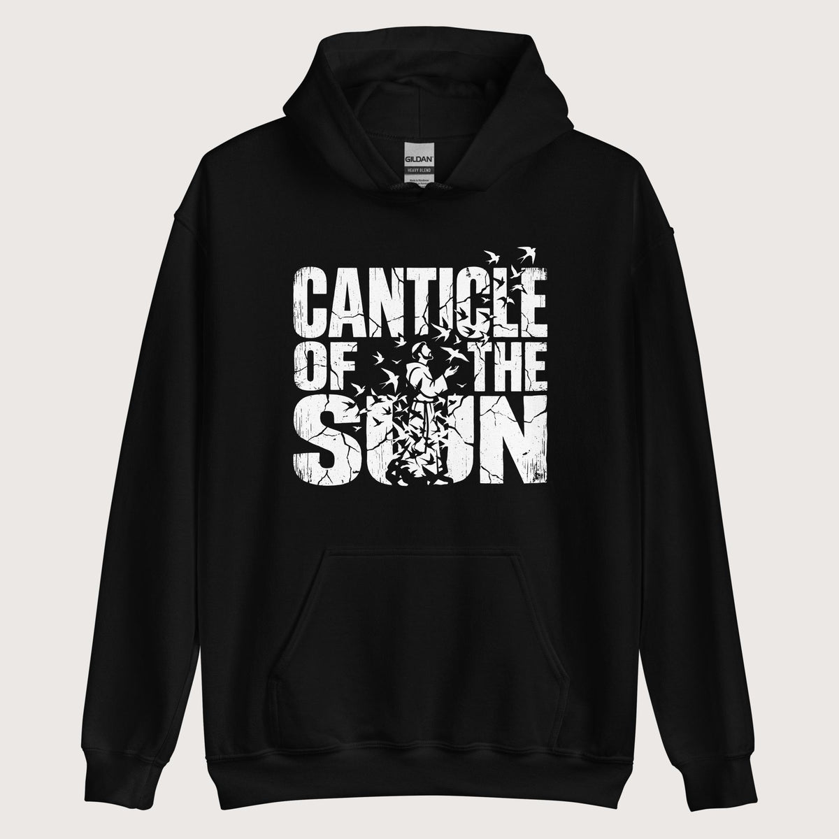 Black Canticle of the Sun Saint Francis of Assisi Birds Hoodie - history buff gift by HistoHead