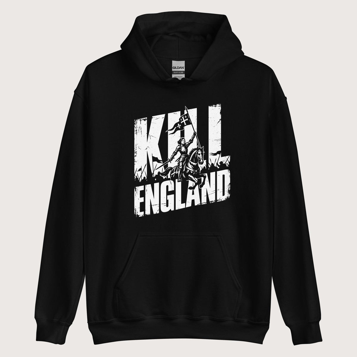 Black Joan of Arc Kill England Hoodie - history buff gift by HistoHead