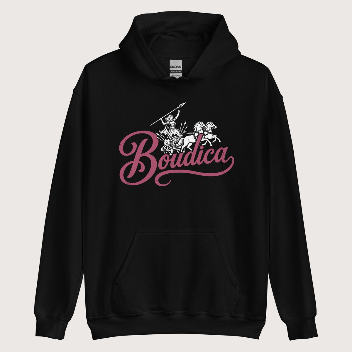 Black Boudica Hoodie - history buff gift by HistoHead