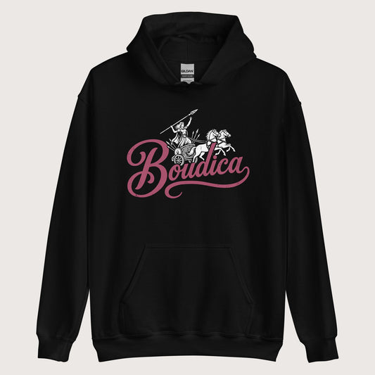 Black Boudica Hoodie - history buff gift by HistoHead