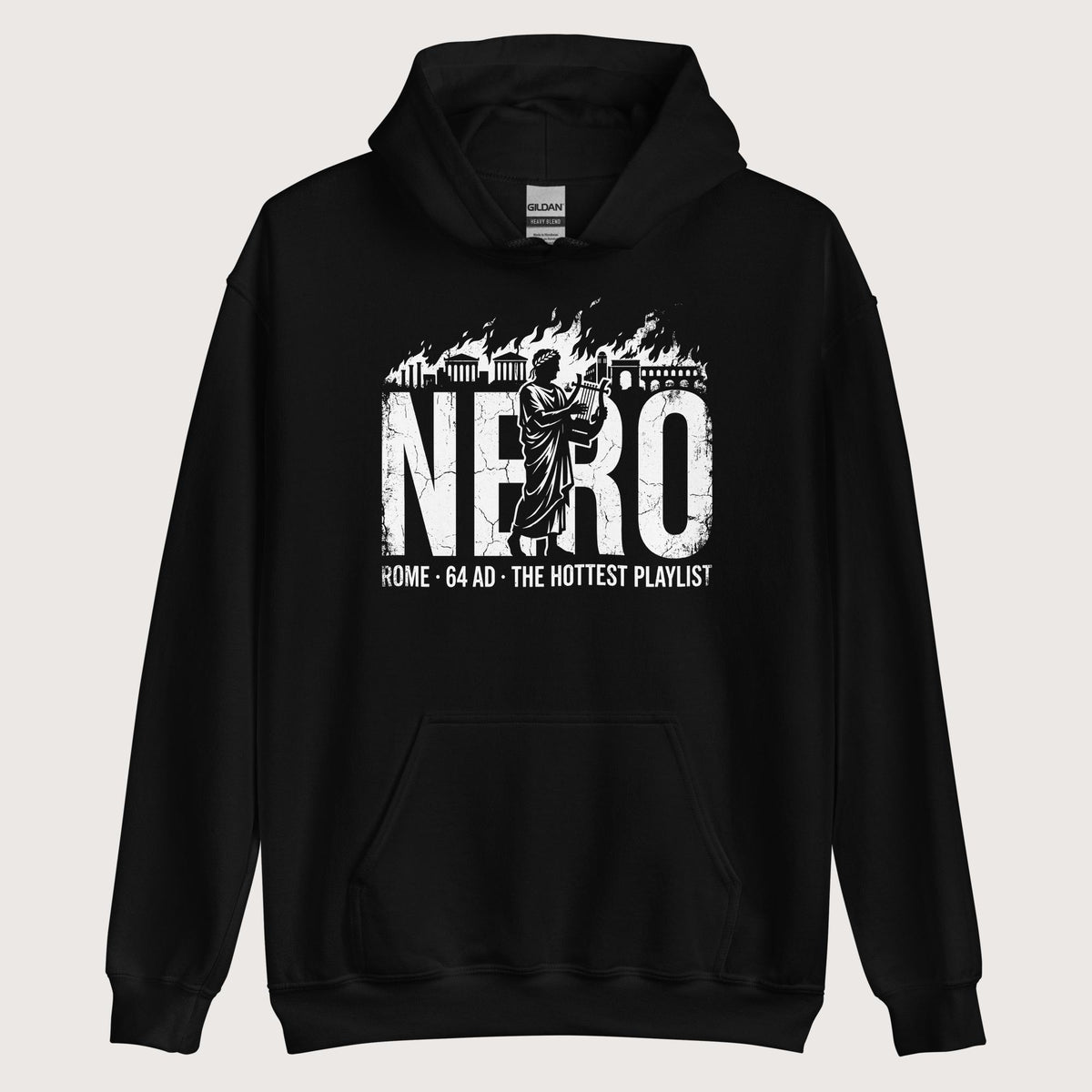 Black Nero's Hottest Playlist Hoodie - history buff gift by HistoHead