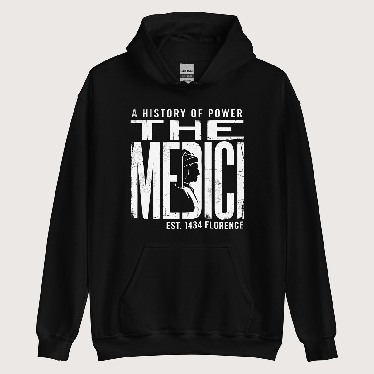 Black The Medici Hoodie - history buff gift by HistoHead