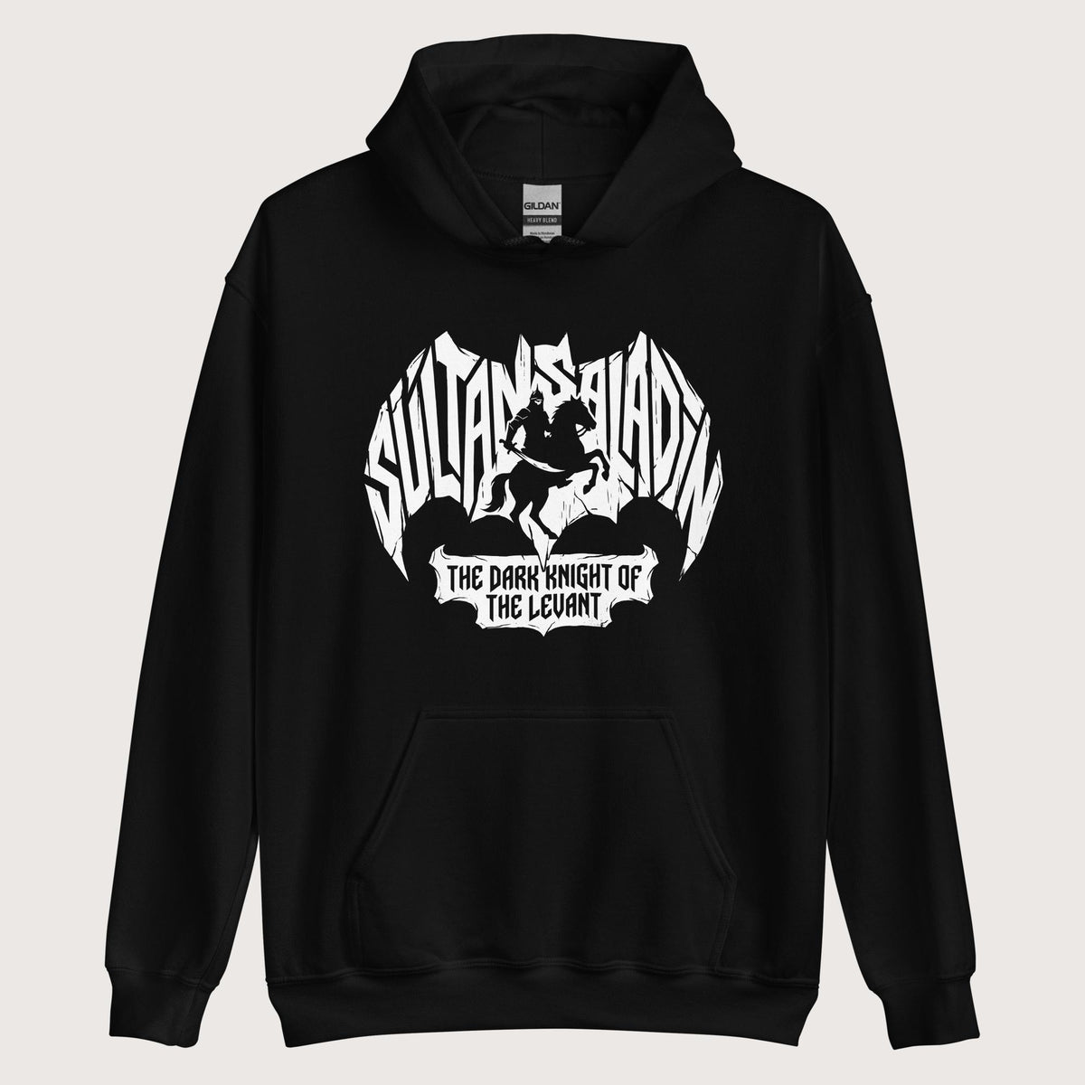 Black Saladin Dark Knight Hoodie - history buff gift by HistoHead