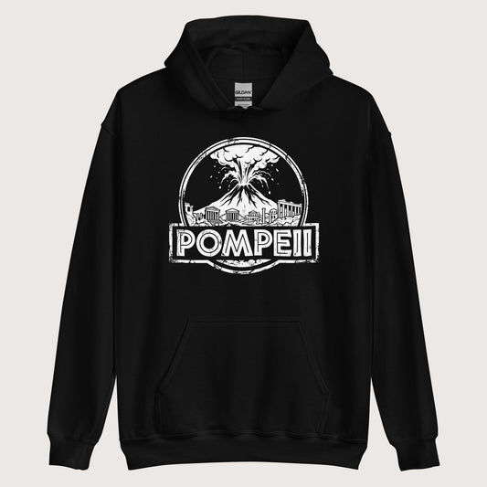 Black Pompeii Hoodie - history buff gift by HistoHead