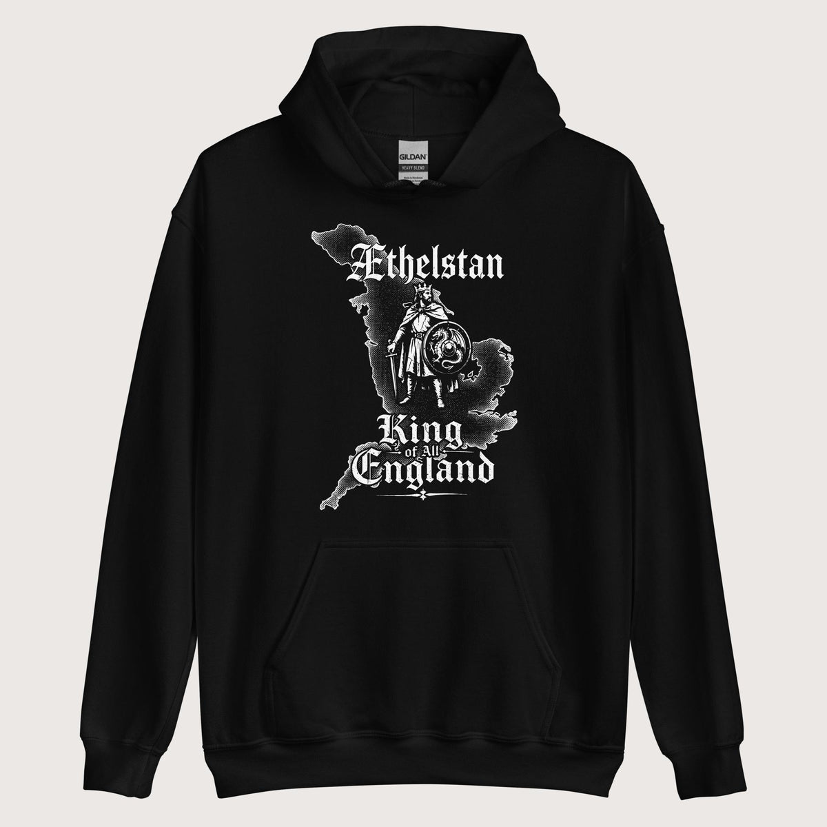 Black Æthelstan Territory Hoodie - history buff gift by HistoHead