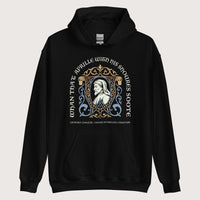 Black Geoffrey Chaucer Hoodie - history buff gift by HistoHead