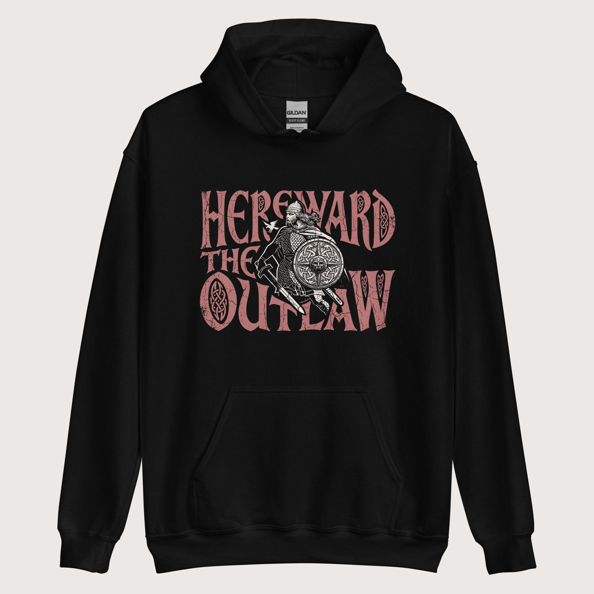 Black Hereward the Outlaw Hoodie - history buff gift by HistoHead