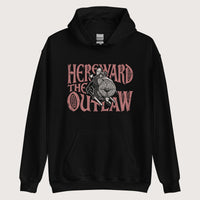 Black Hereward the Outlaw Hoodie - history buff gift by HistoHead