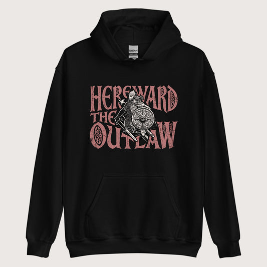 Black Hereward the Outlaw Hoodie - history buff gift by HistoHead