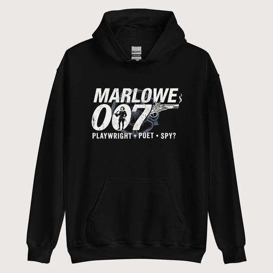 Black Marlowe 007 Hoodie - history buff gift by HistoHead