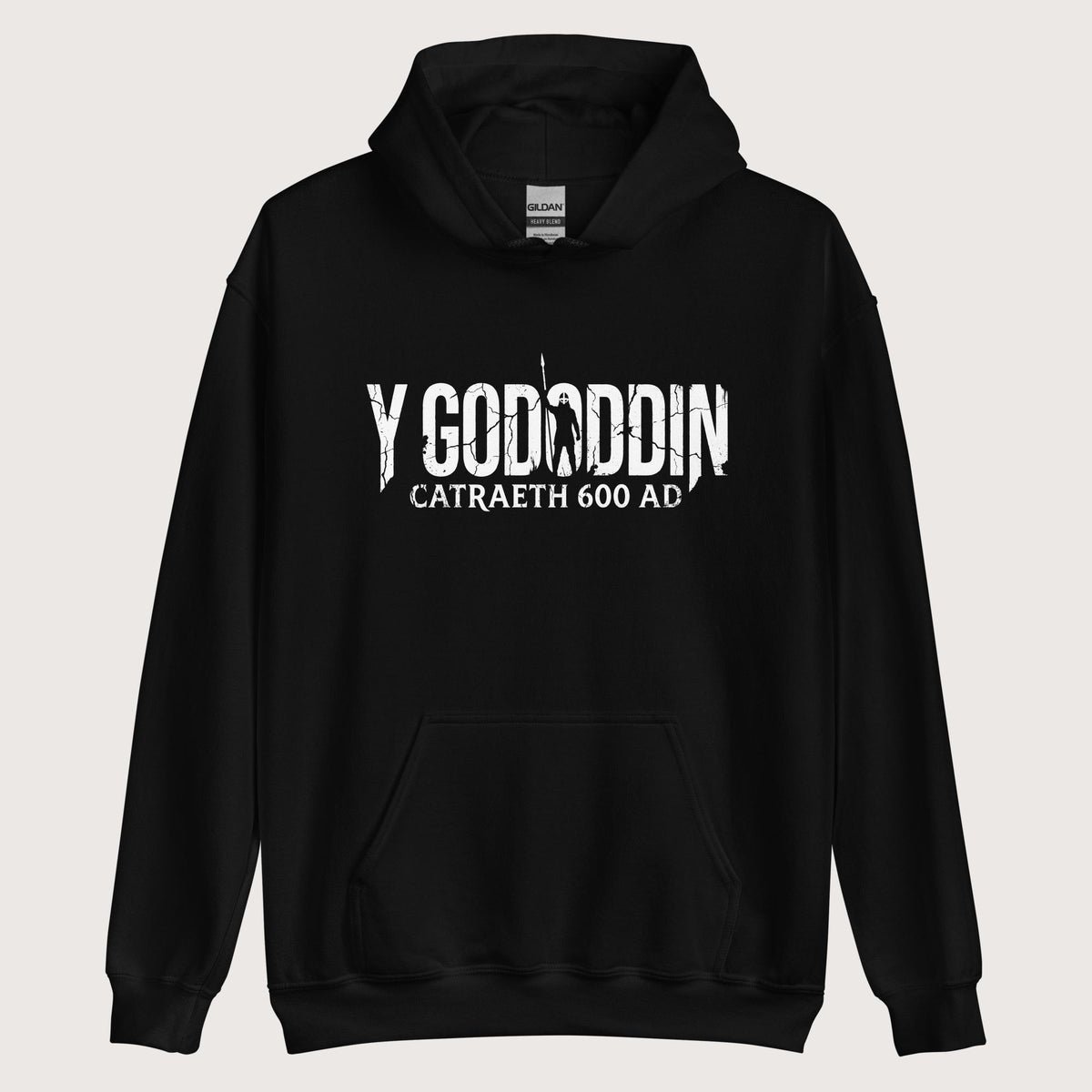 Black Y Gododdin Catraeth 600 Hoodie - history buff gift by HistoHead